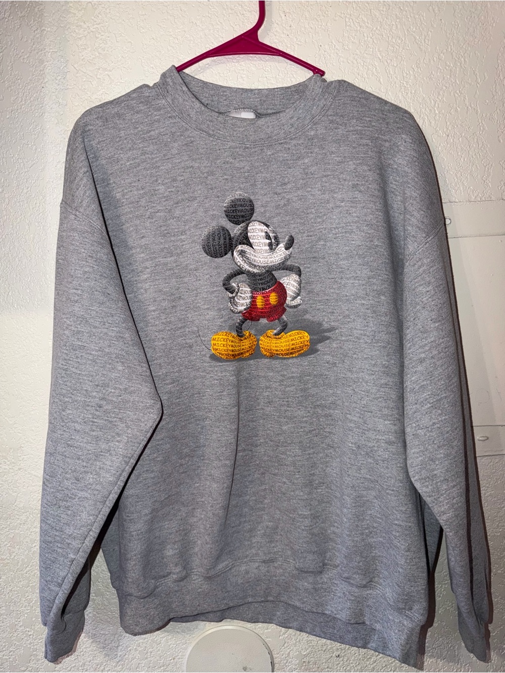 Disney Gray Crewneck with mickey logo
